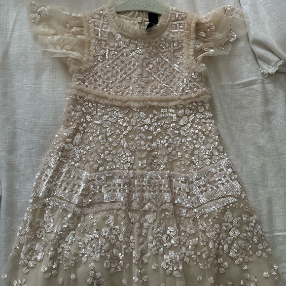 Needle and thread Aurora dress in champagne - Picture 15 of 15